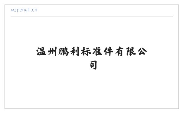 温州鹏利标准件有限公司 缩略图